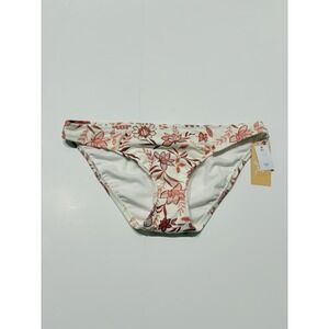 Kona Sol Bikini Bottom Womens XL Orange Floral Med Coverage Hipster Swim Med‎